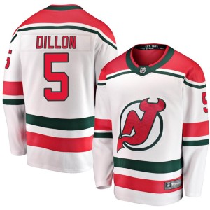 New Jersey Devils Brenden Dillon Official White Fanatics Branded Breakaway Adult Alternate NHL Hockey Jersey