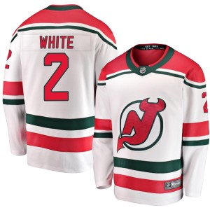 New Jersey Devils Colton White Official White Fanatics Branded Breakaway Adult Alternate NHL Hockey Jersey