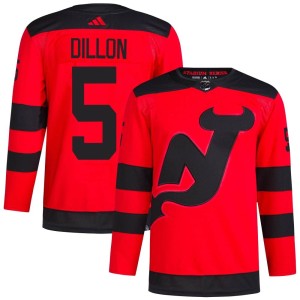 New Jersey Devils Brenden Dillon Official Red Adidas Authentic Adult 2024 Stadium Series Primegreen NHL Hockey Jersey