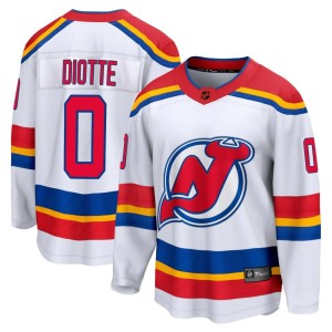 New Jersey Devils Mikael Diotte Official White Fanatics Branded Breakaway Adult Special Edition 2.0 NHL Hockey Jersey