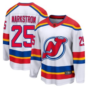 New Jersey Devils Jacob Markstrom Official White Fanatics Branded Breakaway Adult Special Edition 2.0 NHL Hockey Jersey