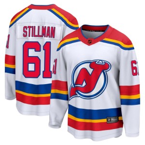 New Jersey Devils Chase Stillman Official White Fanatics Branded Breakaway Adult Special Edition 2.0 NHL Hockey Jersey