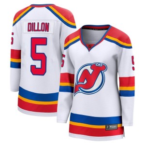 New Jersey Devils Brenden Dillon Official White Fanatics Branded Breakaway Women's Special Edition 2.0 NHL Hockey Jersey