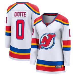 New Jersey Devils Mikael Diotte Official White Fanatics Branded Breakaway Women's Special Edition 2.0 NHL Hockey Jersey