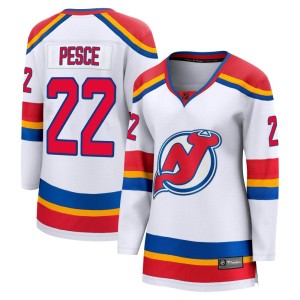 New Jersey Devils Brett Pesce Official White Fanatics Branded Breakaway Women's Special Edition 2.0 NHL Hockey Jersey