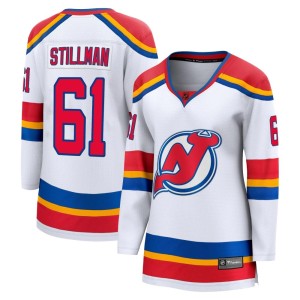 New Jersey Devils Chase Stillman Official White Fanatics Branded Breakaway Women's Special Edition 2.0 NHL Hockey Jersey