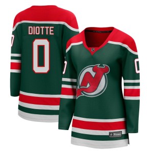 New Jersey Devils Mikael Diotte Official Green Fanatics Branded Breakaway Women's 2020/21 Special Edition NHL Hockey Jersey