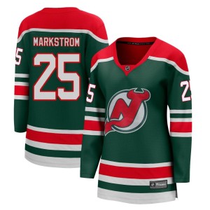 New Jersey Devils Jacob Markstrom Official Green Fanatics Branded Breakaway Women's 2020/21 Special Edition NHL Hockey Jersey