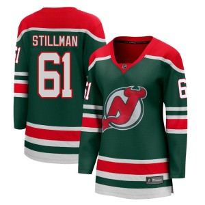 New Jersey Devils Chase Stillman Official Green Fanatics Branded Breakaway Women's 2020/21 Special Edition NHL Hockey Jersey